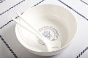 Salad bowl 27 cm round, white, Decor Clipper