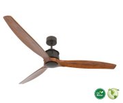 Akmani DC-ceiling fan  152 cm, oil-rubbed bronze/koa