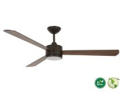 Climate/3 DC-ceiling fan  132 cm, oil-rubbed bronze, with 12W LED light-kit