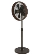 Breeze pedestal fan, oil-rubbed bronze