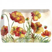 Poppy Garden Tray 43x33 cms rectangular