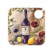 Tuscany Party Tray 20 cms square with glass holder