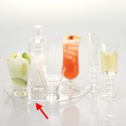 Cocktail Hour Tablett (Acryl) klar  35 cm