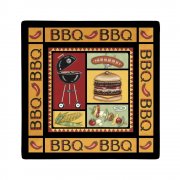 BBQ Delight Plate 28x28 cms square