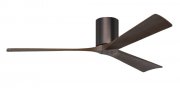 Irene Hugger DC-ceiling fan  152 cm, brushed bronze, 3 walnut finish wooden blades