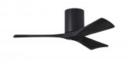 Irene Hugger DC-ceiling fan  107 cm, black, 3 black finish wooden blades