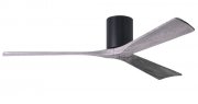 Irene Hugger DC-ceiling fan  152 cm, black, 3 barn wood finish wooden blades