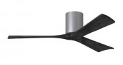 Irene Hugger DC-Deckenventilator  132 cm, Nickel gebrstet, 3 Holzflgel in Farbe schwarz