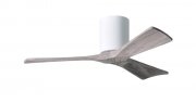 Irene Hugger DC-ceiling fan  107 cm, white, 3 barn wood finish wooden blades