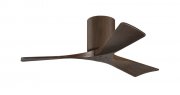 Irene Hugger DC-ventilador de techo  107 cm, nogal, 3 aspas de madera de color nogal