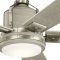 Ceiling fan with light Colerne - Excellence Edition,  132 cm, brushed nickel