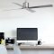 Climate/4 DC-ceiling fan  132 cm, brushed chrome