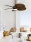 Bali DC-ceiling fan  132 cm w/ LED light, oil-rubbed bronze / dark koa