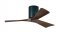 Irene Hugger DC-ceiling fan  107 cm, black, 3 walnut finish wooden blades