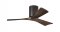 Irene Hugger DC-ceiling fan  107 cm, textured bronze, 3 walnut finish wooden blades