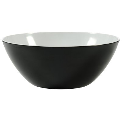 Salad bowl two-tone black/white