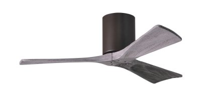 Irene Hugger DC-ventilador de techo  107 cm, bronce oscuro, 3 aspas de madera de color barn wood