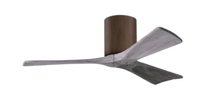 Irene Hugger DC-ceiling fan  107 cm, walnut, 3 barn wood finish wooden blades