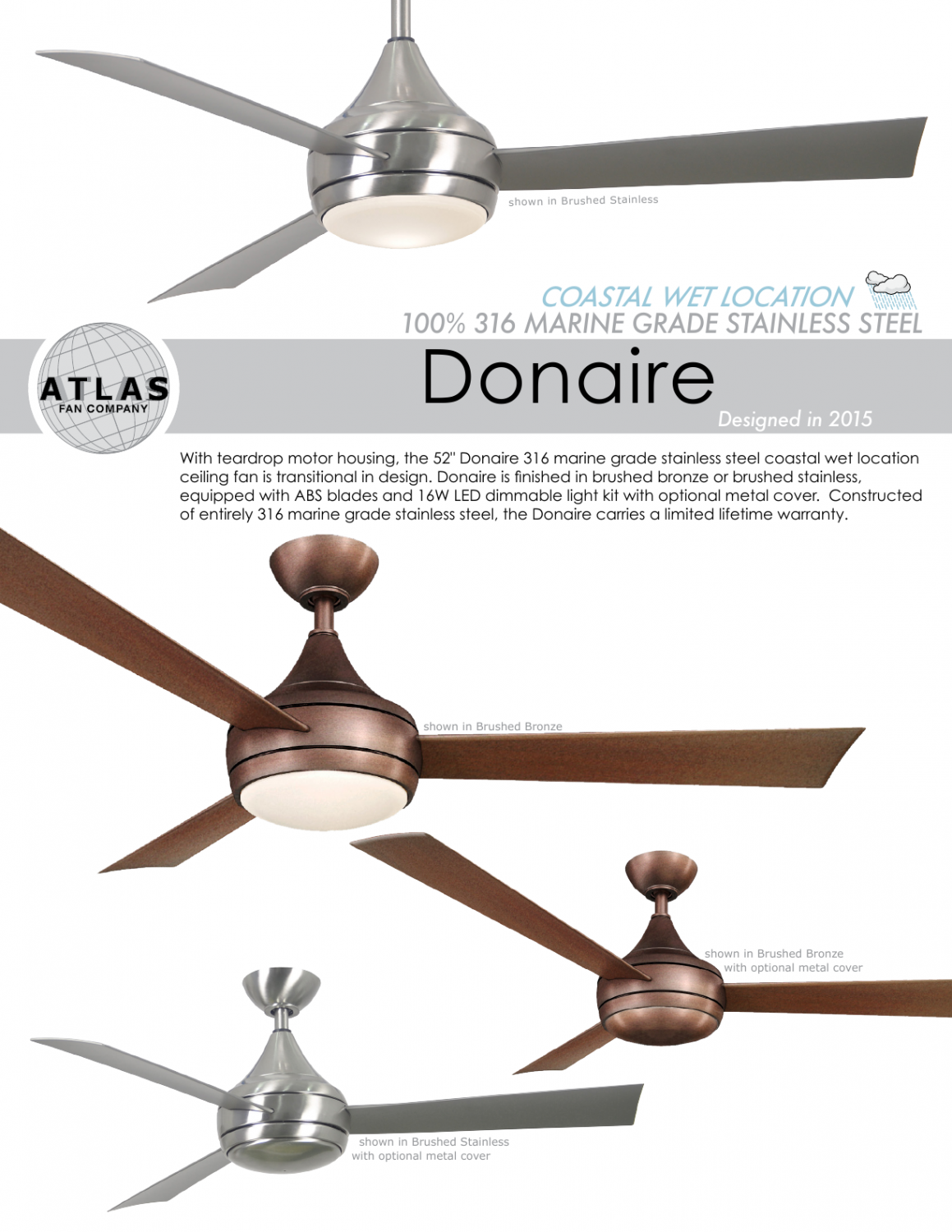 Donaire Ceiling Fan For Balcony Terrace, Best Outdoor Ceiling Fans With Light Kit