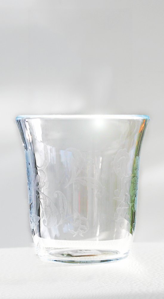 Wasserglas 'geätzt' 410 ml klar, 9,90 €, Casa Bruno - Decke