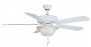 Ceiling fan Aire Décor with light, matte white