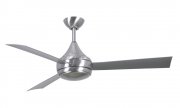 Donaire outdoor ceiling fan with light, brushed...