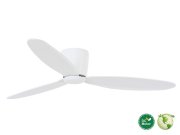 Radar Hugger DC-ceiling fan Ø 132 cm, white, ideal for...