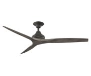 Spitfire ceiling fan Ø 152 cms. with LED light, greige, weathered wood finish wooden blades 