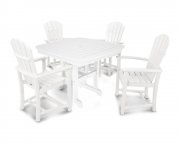 Dining set with table 37 x 37 cms + 4 arm chairs, HDPE...