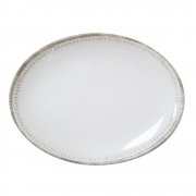 Provence platter 41 x 30 cms oval, white