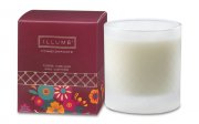 Pomegranate scented candle in frosted glass