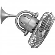 Kaye oscillating wall-mount and ceiling  fan, brushed nickel