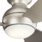 Ceiling fan with light Sola - Excellence Edition, Ø 86 cm, brushed nickel