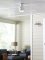 Hugh Hugger ceiling fan Ø 132 cm with/without light, matte white, for WET location