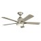 Ceiling fan with light Colerne - Excellence Edition, Ø 132 cm, brushed nickel