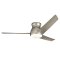Outdoor ceiling fan with light Eris - Excellence Edition, Ø 152 cm, brushed nickel, for WET locations