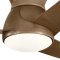Outdoor ceiling fan with light Eris - Excellence Edition, Ø 152 cm, walnut, for WET locations