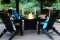 Alabama oversized Adirondack Chair, foldable, HDPE plastic lumber, black