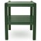 Two Shelf Side Table , HDPE plastic lumber, dark green
