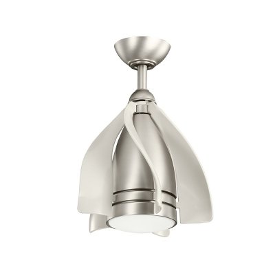 Ceiling fan with light Terna - Excellence Edition, Ø 38 cm, brushed nickel