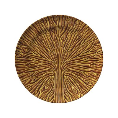 Giving Tree Plate 28 cms round, wheat