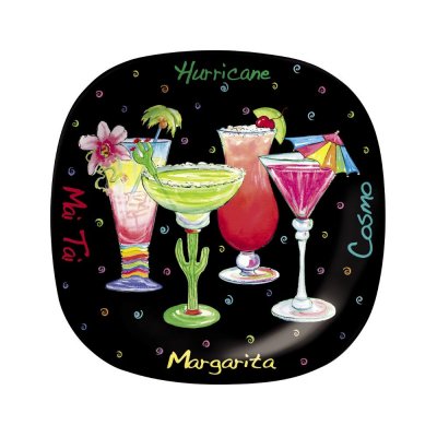 Happy Hour Plate Cocktails 28x28 cms square