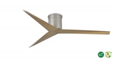 Eliza Hugger DC-ceiling fan Ø 142 cm, brushed nickel / gray ash