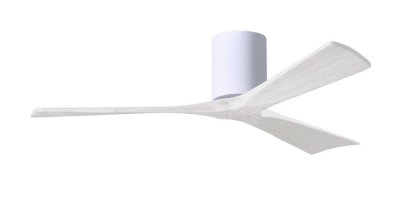 Irene Hugger DC-ventilador de techo Ø 132 cm, blanco, 3 aspas de madera de color blanco